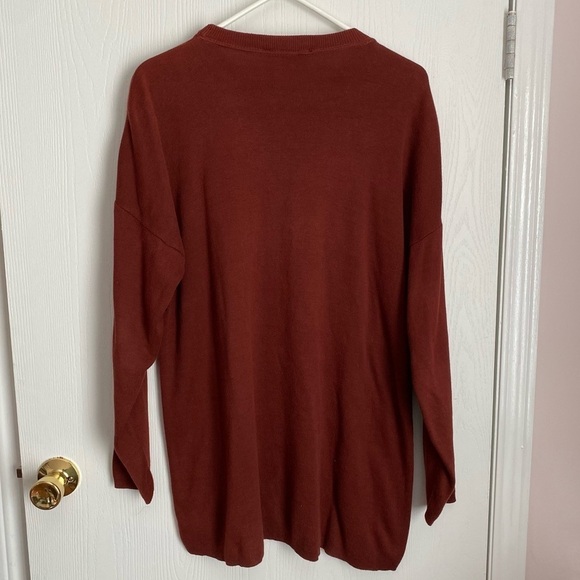 AfterShock Vintage Rust Fringe Sweater Size XL - Picture 9 of 13